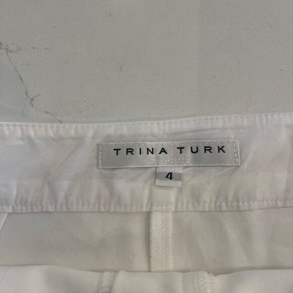 Trina Turk Corbin 2 Shorts White size 4 - Picture 5 of 10